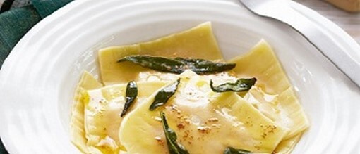 Pumpkin Ravioli with Sage Butter