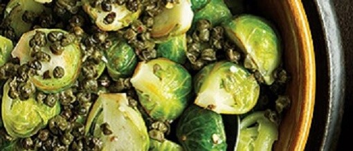 Spicy Brussels Sprouts with Fried Capers