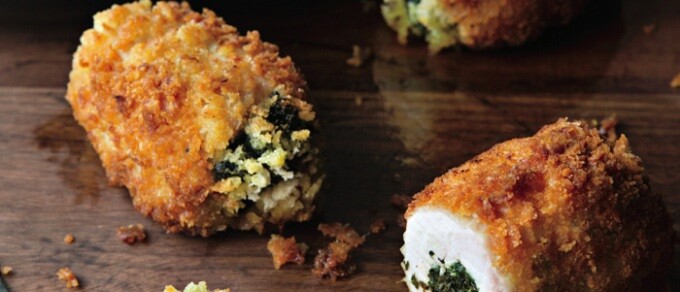 Chicken Kiev With Goat Cheese