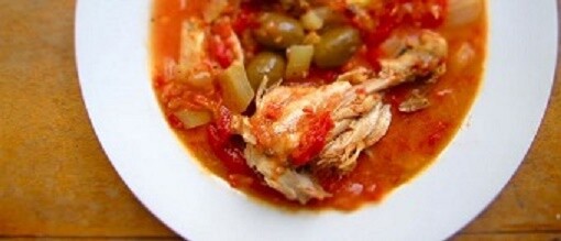 Chicken, Quinoa, and Green-Olive Stew