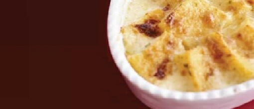 Polenta y queso parmesano gratinado