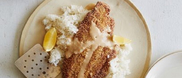 Pecan-Crusted Catfish with Spicy Cream Sauce