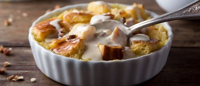 Bread Pudding with Bourbon Sauce