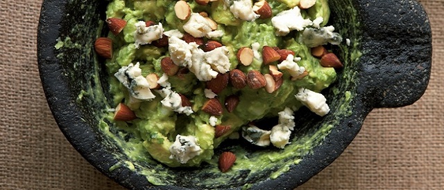 Guacamole with Blue Cheese and Smoked Almonds