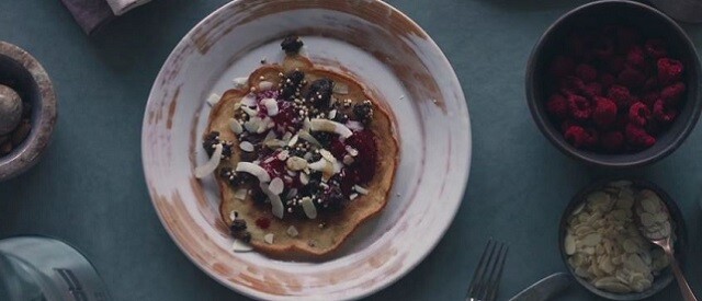 Panqueques de frambuesa